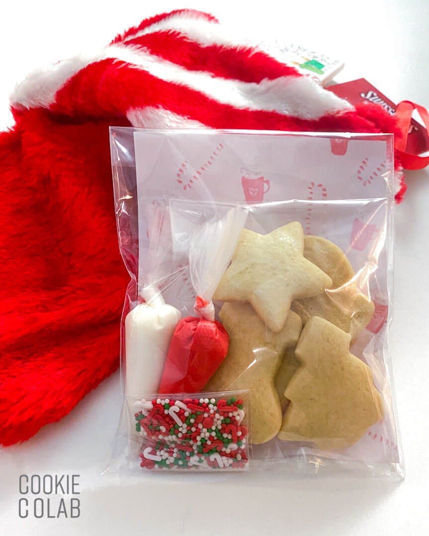 Mini DIY Holiday Cookie Decorating Cookie Kit - Stocking Stuffer ...