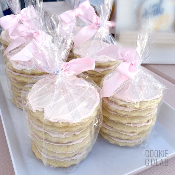 Cookie Colab's Signature Butter Cookie with our Ann Arbor Buttercream